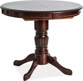 Jedálenský rozkladací stôl Margo 90/125 cm z masívu orech