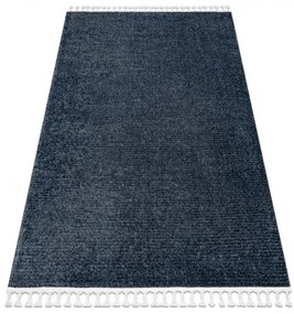 styldomova Modrý shaggy koberec so strapcami Villa PC00B