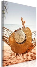Artgeist Obraz - Hammock on the Beach (1 Part) Vertical Veľkosť: 60x90, Verzia: Premium Print