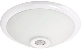 ECOLIGHT LED stropné svietidlo 2xE27 s pohybovým senzorom - sklo