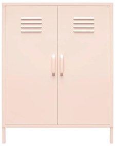 Ružová kovová skrinka 40x102x80 cm Mission District – Støraa