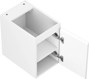 Mexen Orio, kúpeľňová skrinka 30 cm, 1 dvierka, biela matná, 91A11-03047-1-BF01