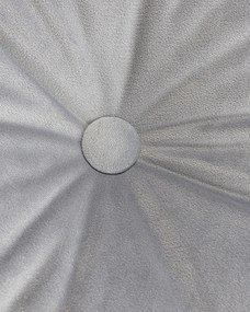 Štvorcový vankúš Velvet s gombíkom farba produktu sivá látka lesklá, zamatová
