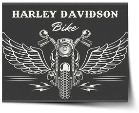 Sablio Plagát Harley-Davidson S krídlami - 60x40 cm