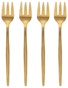 Súprava dezertných vidličiek NOIA zlatá 4 ks 890708