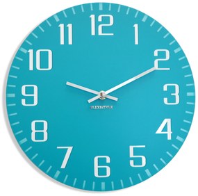 Dekorstudio Moderné nástenné hodiny Facile tyrkysové
