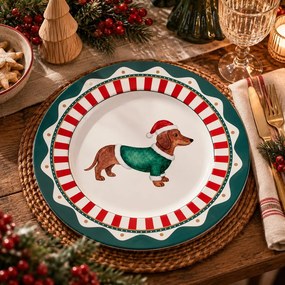 XMAS Podnos jazvečík 33 cm