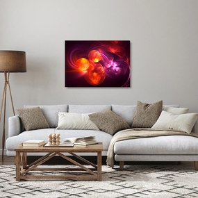 Sklenený obraz modernej abstrakcie (70x50 cm)