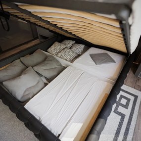 SAMSON 180X200 MANŽELSKÁ ČALÚNENÁ POSTEĽ CHESTERFIELD