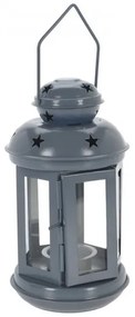 Vianočný svietnik Lampášik v tmavosivej farbe 20 cm