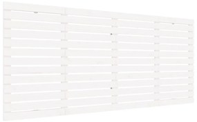 vidaXL Nástenné čelo postele biele 206x3x91,5 cm masívna borovica