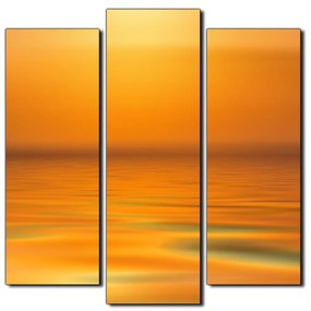 Obraz na plátne - Pokojné more pri západe slnka - štvorec 3280C (105x105 cm)
