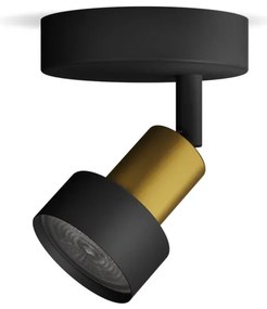 Philips - Bodové svietidlo CONDUIT 1xGU10/5W/230V čierna/mosadz