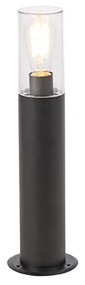 Moderné stojace vonkajšie svietidlo čierne 50 cm - Rullo