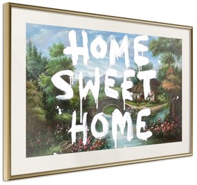 Artgeist Plagát - Dream House [Poster] Veľkosť: 30x20, Verzia: Zlatý rám s passe-partout