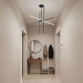 Toolight Toolight, LED stropné svietidlo, 40W, 4000K, 2000lm, APP1929-CP, čierna, OSW-66068