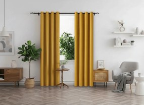 2x Žltý záves OXFORD 140x250 cm