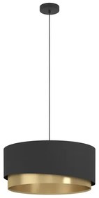 Eglo 39926 - Luster na lanku MANDERLINE 1xE27/40W/230V čierna/zlatá