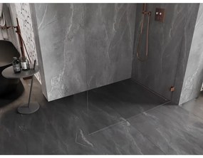 Mexen Lunar sprchová stena pravá 110 x 200 cm, 8mm číre sklo, ružové zlato, 830-110-000-60-00-P