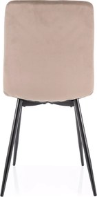 SI Daren Velvet stolička tmavá béžová