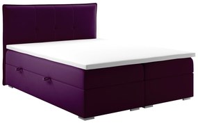 Kontinentálna posteľ 140 cm Carla (fialová)(s úložným priestorom). Vlastná spoľahlivá doprava až k Vám domov. 1044192