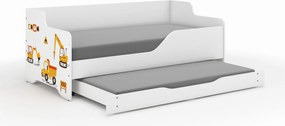 Wooden Toys Detská posteľ LILU 160x80 STAVEBNICA s funkciou spania (1)
