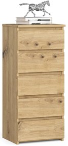 Komoda Cipriano III (dub artisan). Akcia -23%. Vlastná spoľahlivá doprava až k Vám domov. 1128613