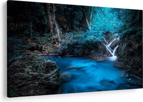 Obraz - Magická noc v tropickom lese (90x60 cm)