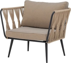 Béžové polstrované záhradné kreslo Pavone – Bloomingville