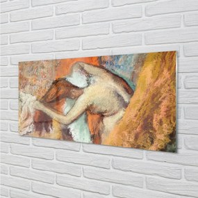 Obraz na skle Art žena skica 120x60 cm