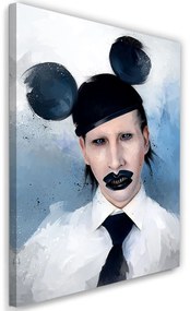 Gario Obraz na plátne Marilyn Manson v klobúku s ušami - Dmitry Belov Rozmery: 40 x 60 cm