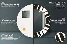 Geometria abstrakcie Okrúhle dekoračné zrkadlo