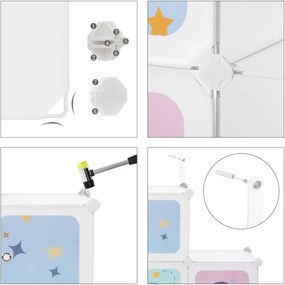 Detský regál so 16 priehradkami LPC902W