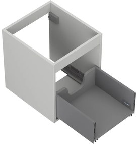 Mexen Box-A, závesná skrinka 40 cm, 1 zásuvka, sivá matná, 91AX0-0400-470-1-62