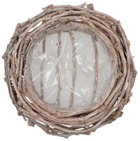 Šedý kvetináč veniec z hroznových vetiev Grape Branch - Ø 30 cm