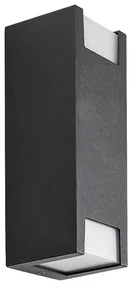 Rabalux 77055 - Vonkajšie nástenné svietidlo CERNON 2xGU10/7W/230V IP44 čierna RL77055