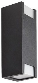 Rabalux 77055 - Vonkajšie nástenné svietidlo CERNON 2xGU10/7W/230V IP44 čierna