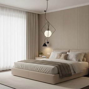 Toolight Toolight, stropné svietidlo 1xE27 APP1018-1CP, čierna-biela, OSW-09474