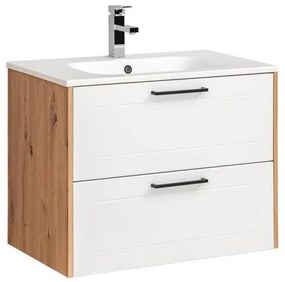 Kúpeľňová skrinka CMD MADERA WHITE 821 artisan oak/white