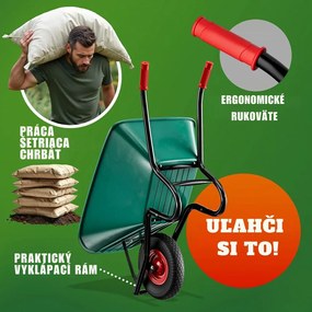 Fúrik GREG s plastovou vaničkou, max. 100l/250kg, zelená/čierna Gardebruk