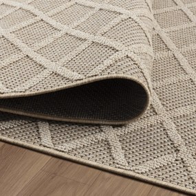 Ayyildiz, Kusový koberec Patara 4953 Beige – na von aj na doma, 80x150, béžová, chodba / predsieň