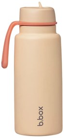 Antikorová termofľaša so slamkou 1 l - oranžová