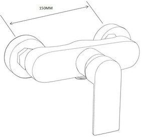 Mexen Erik sprchový set s dažďovou sprchou a sprchovou batériou Royo, chrómová, 72240205-00