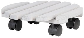 Drevený pojazdný podstavec pod kvetináč ø 29 cm (výška 8 cm) Indoor & Outdoor – Esschert Design