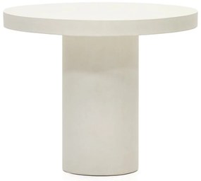 Betónový okrúhly záhradný jedálenský stôl ø 90 cm Aiguablava – Kave Home