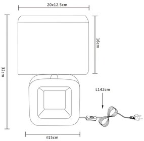 GLOBO KILAUEA 21602 Stolová lampa