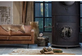 Hnedá pohovka z imitácie kože 190 cm Rodeo – WOOOD