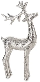 VIANOČNÁ SOŠKA DEER 31CM STRIEBORNÁ