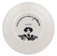 Jedálenská sada 4 ks čierna/biela/porcelán