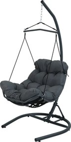 Závesné kreslo ZEPHYR antracitové FAT0449